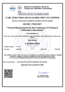 Preview image of Carl Zeiss India_NABL_Certificate of Accreditation