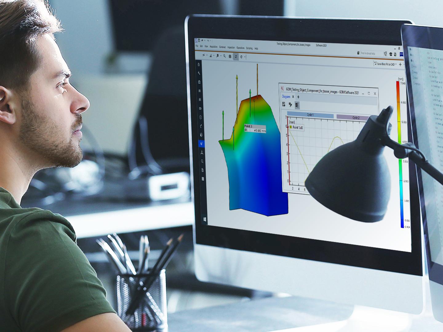 Detect movements, displacements and strains without strain gauges, extensometers and LVDTs
