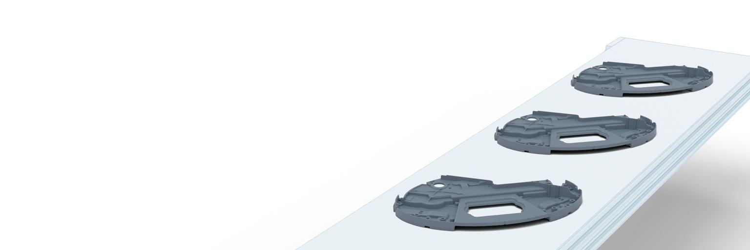 Series inspection of plastic parts during production