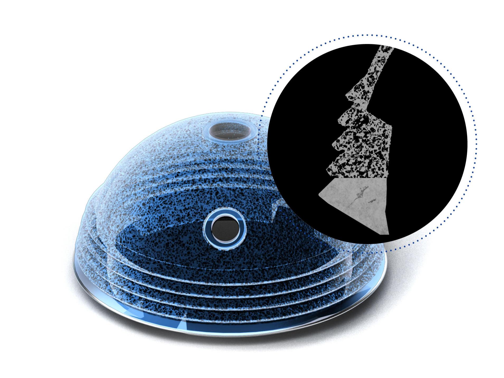 Volumetric part scans can be performed on  additively manufactured hip cups with industrial CT systems and X-ray microscopes