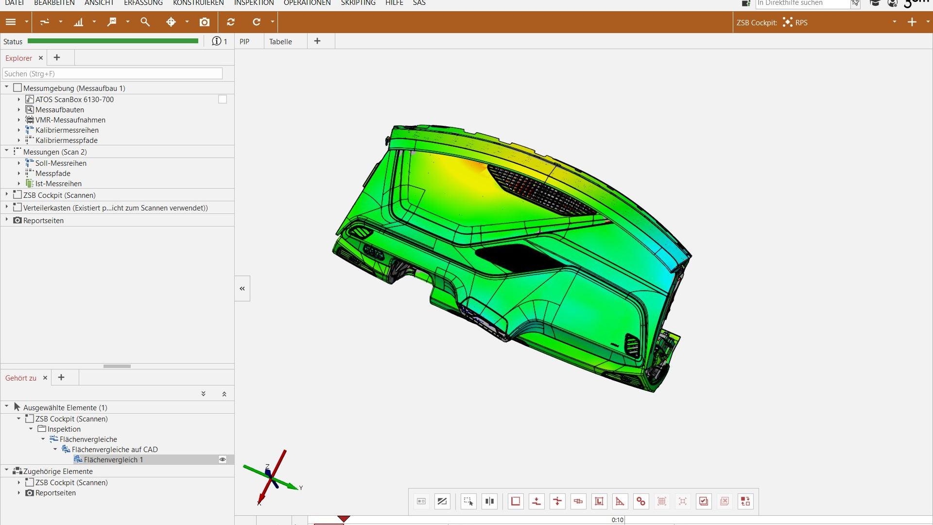 Detailed measurement data for easier analyses and evaluations