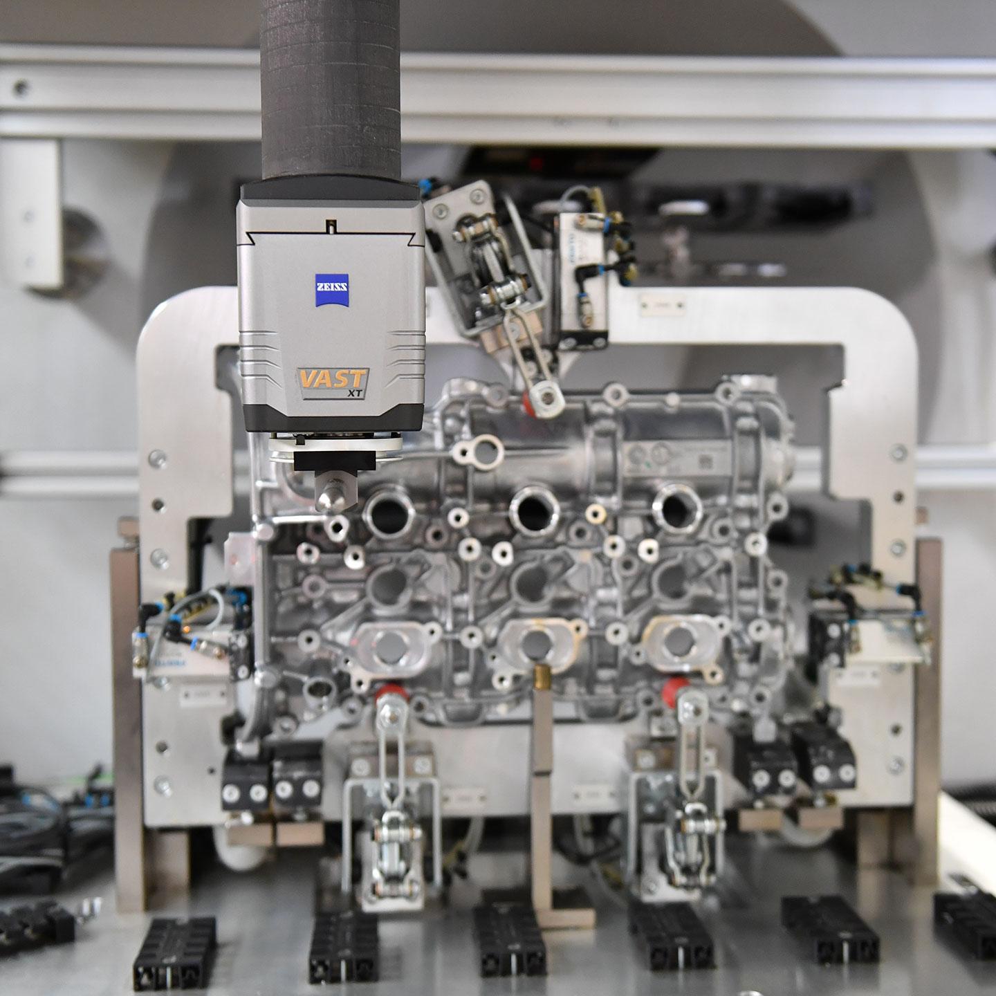 An automated production line with integrated quality assurance