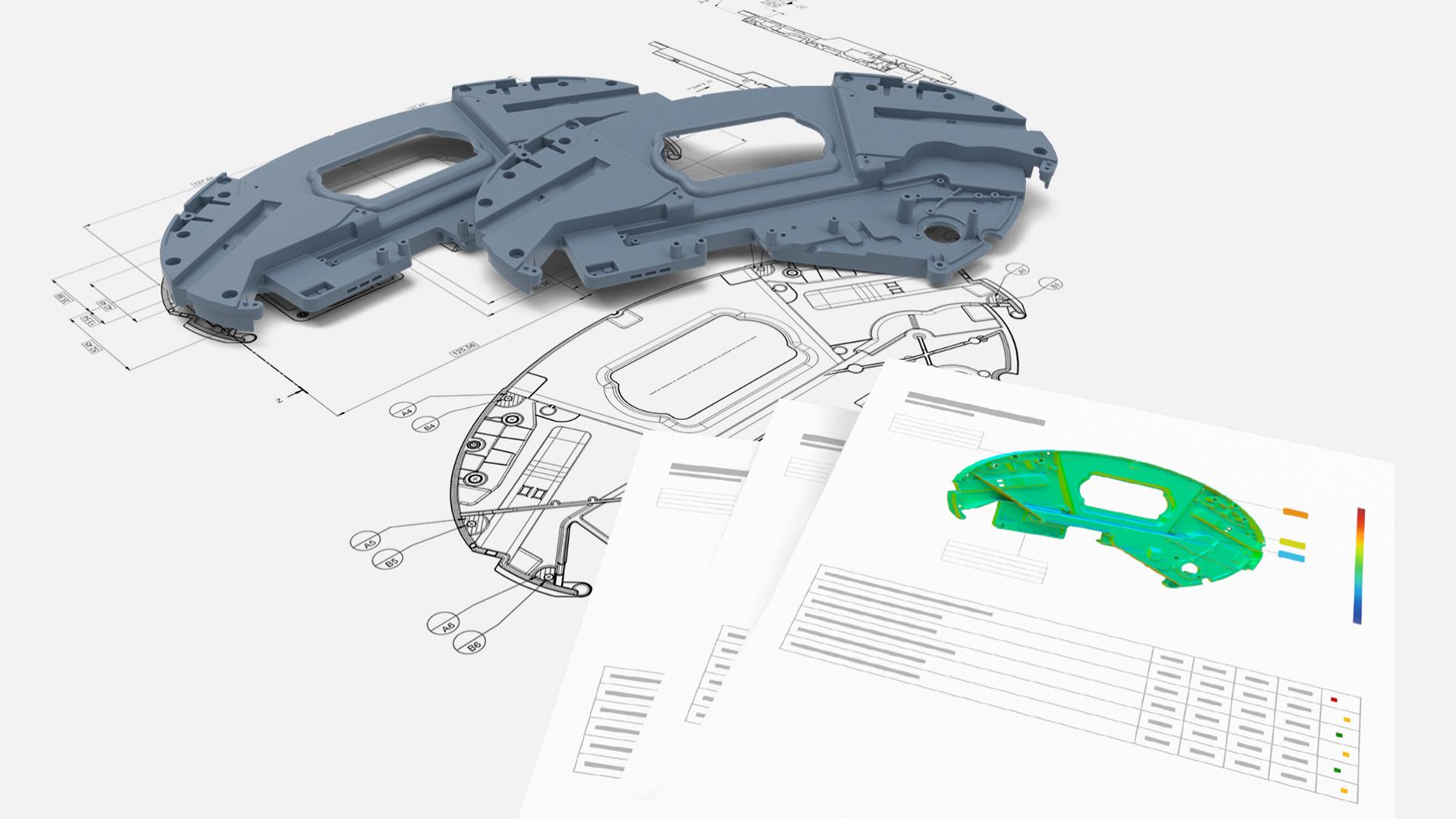 From 2D drawings to report visualization with ZEISS INSPECT Optical 3D