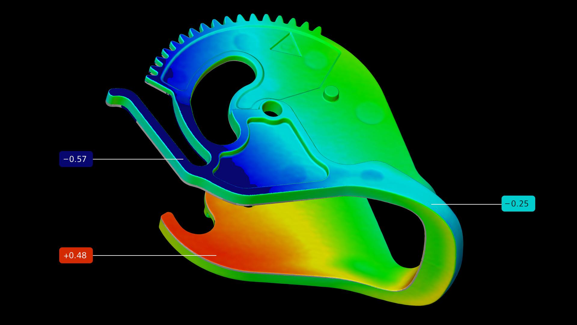 Nominal-actual comparison in ZEISS INSPECT X-Ray