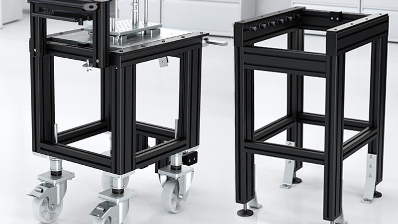 Set-up table & pallet transport trolley