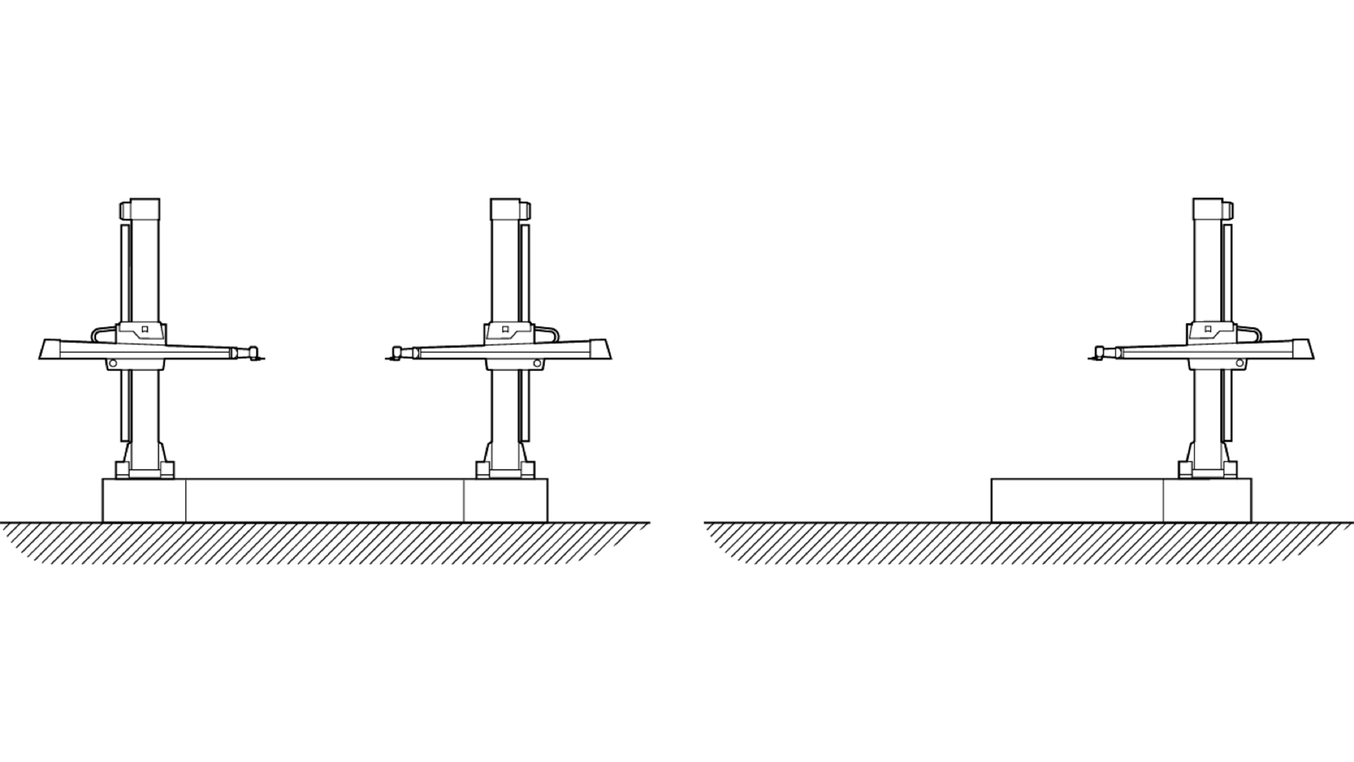 Floor-mounted installation