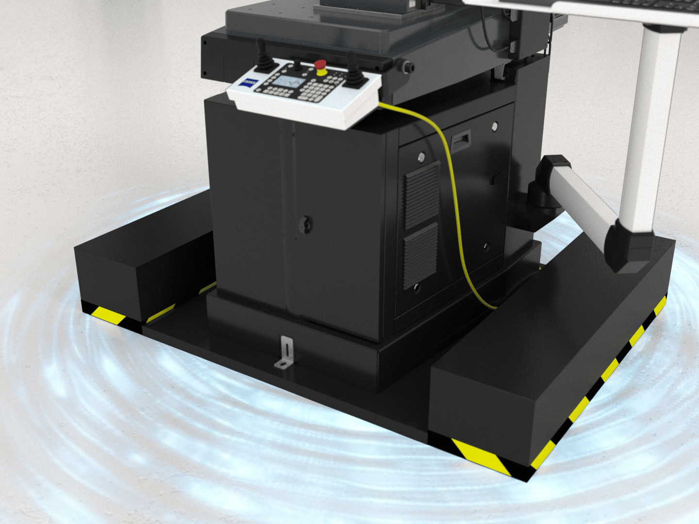 Pneumatic vibration isolation