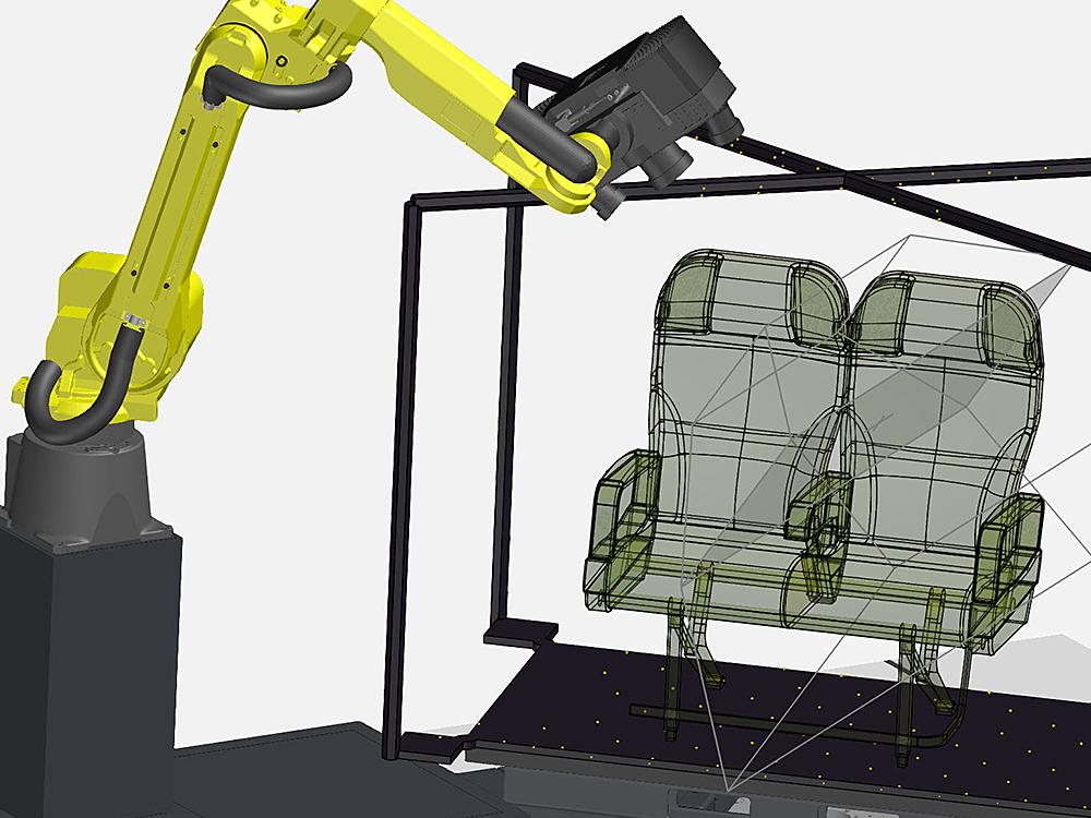 Real environment in a virtual simulation